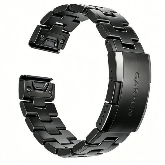 26mmTitanium Metal Quick Release WatchBand Compatible for Fenix 8 51mm/Enduro 3 51mm/Fenix 6X Pro/7X Pro/5X Plus, Quick Fit 22mm Titanium Metal Wristband with Stainless Steel Buckle for Fenix 8 47mm/E 47mm/Fenix 6 Pro/7/5 Plus/EPIX 2/Forerunner 965