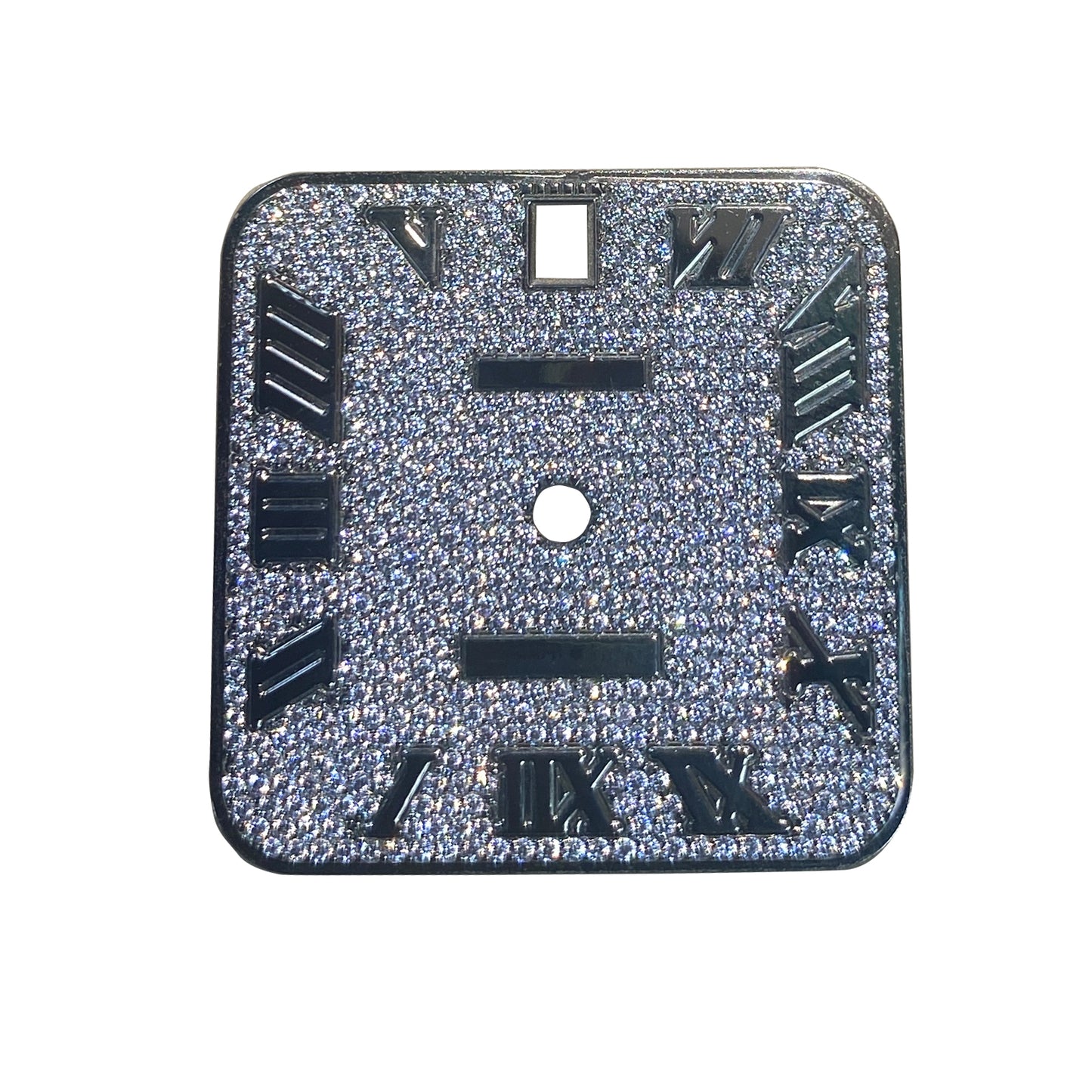 Modified Watch Inlaid with Earth Grown Diamonds Watch Dial for Santos De Cartier