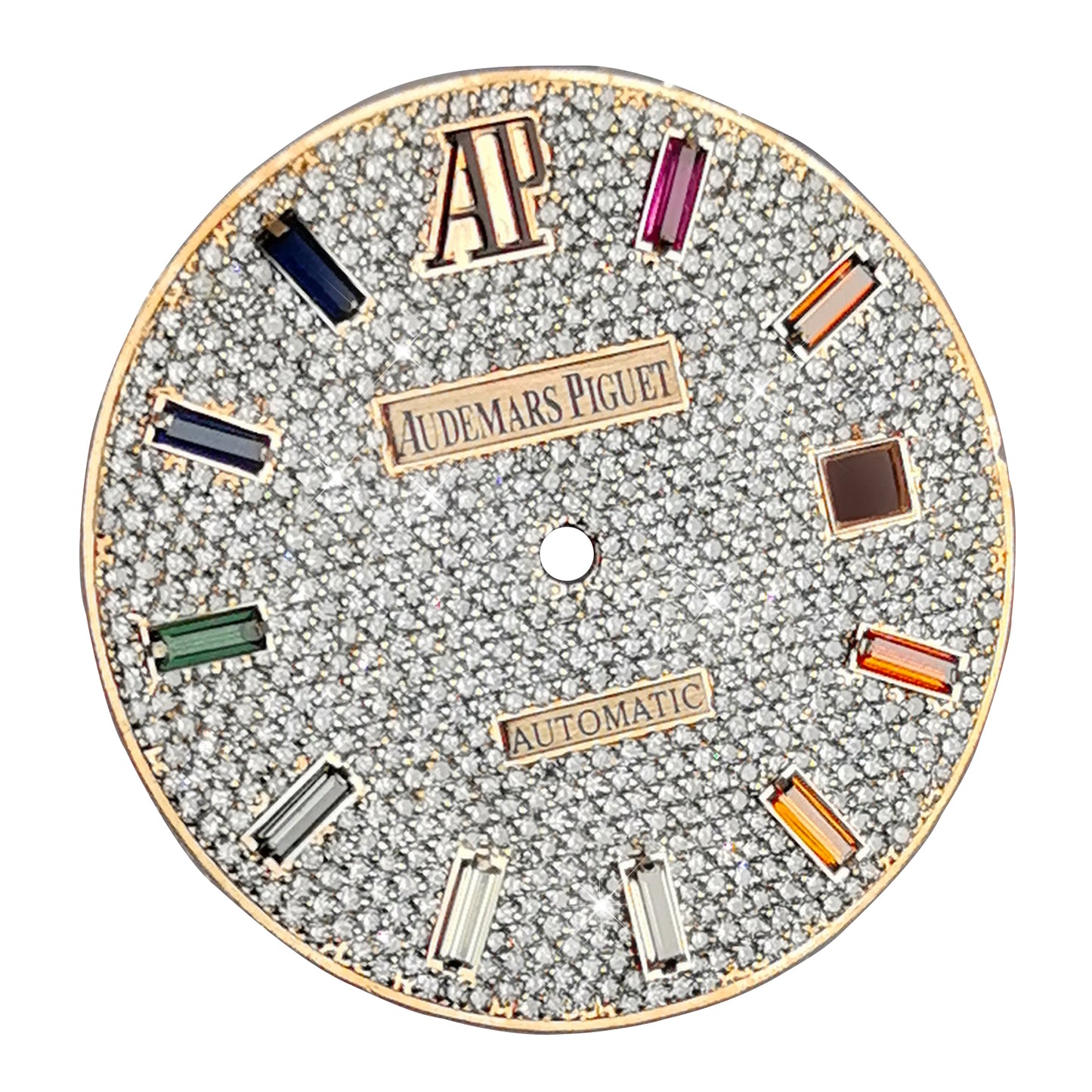 Inlaid with Earth Grown Diamonds Watch Dial for Audemars Piguet Royal Oak