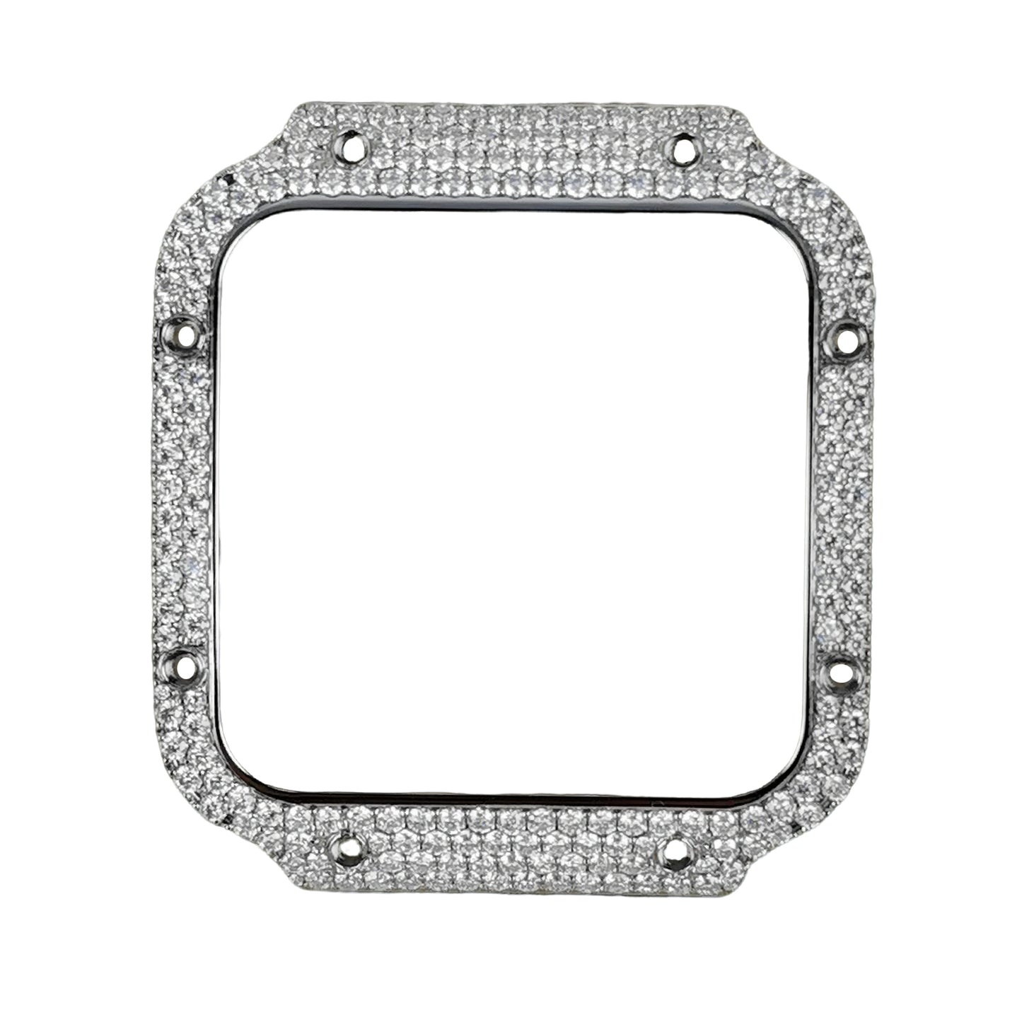 Pavé Set Natural Diamonds Watch Bezel For Santos DE Cartier 47.5*39.8mm Automatic Mechanical Watch