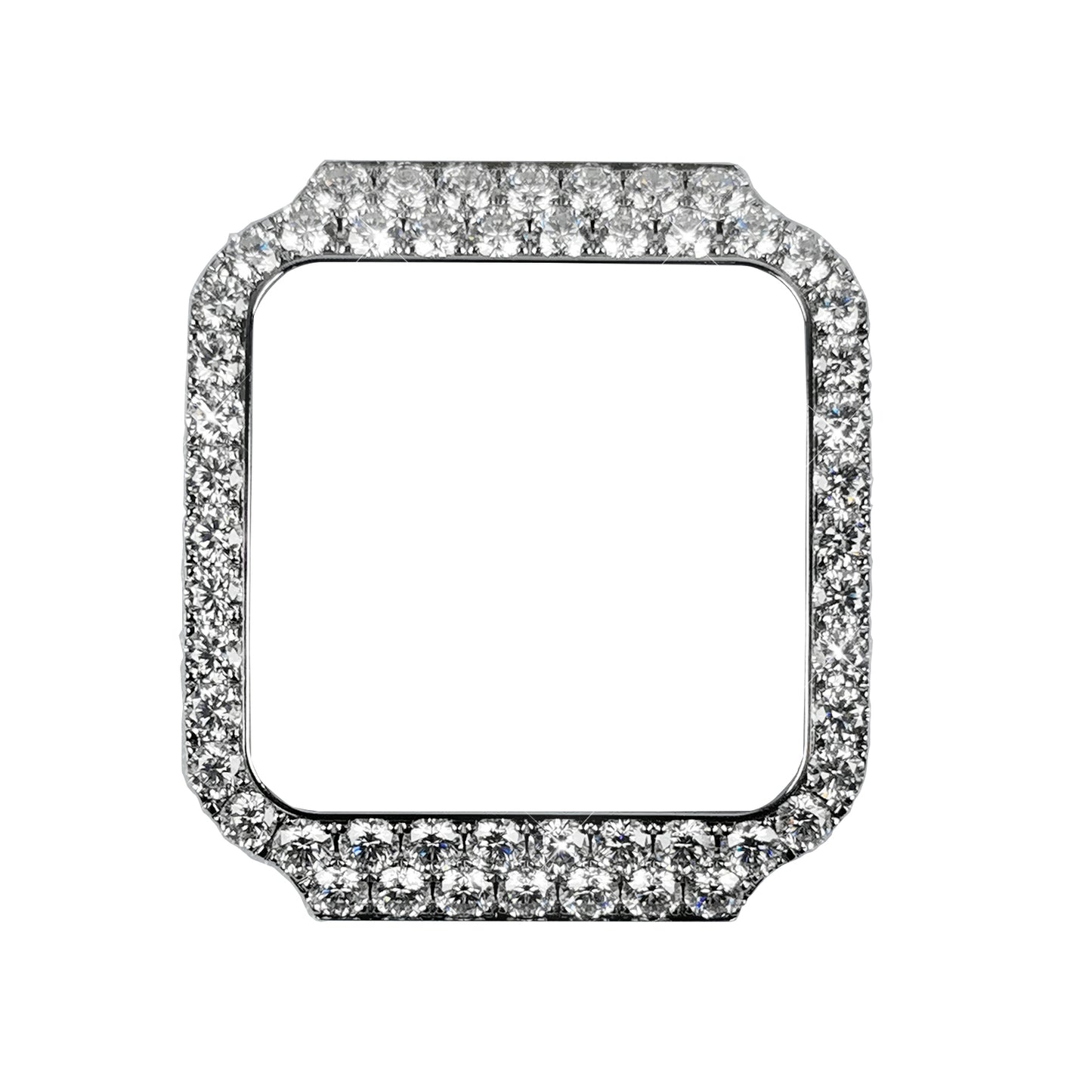 Pavé Set Natural Diamonds Watch Bezel For Santos DE Cartier 47.5*39.8mm Automatic Mechanical Watch