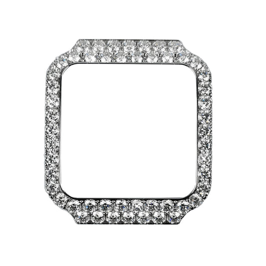 Pavé Set Natural Diamonds Watch Bezel For Santos DE Cartier 47.5*39.8mm Automatic Mechanical Watch