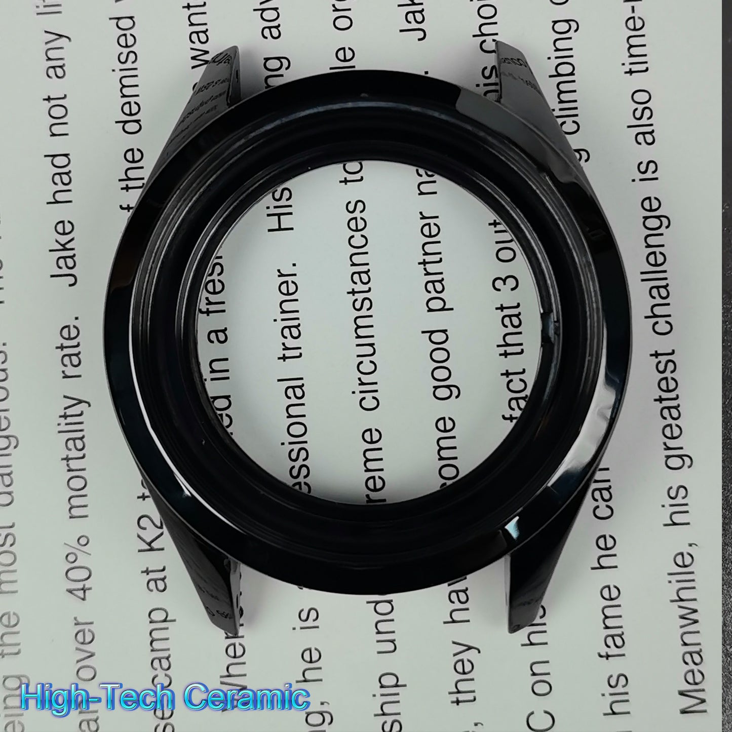 High-Tech Ceramic Watch Bezel Case Compatible for Rado HyperChrome Mechanical Movement 42mm Watch