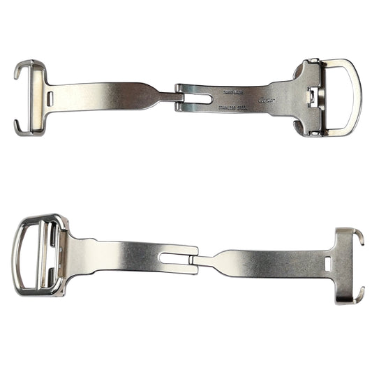 Double-Folded Deployment Buckles Watch Strap Buckle 18mm Stainless Steel for Cartier Blue Balloon Watch Crocodile Straps