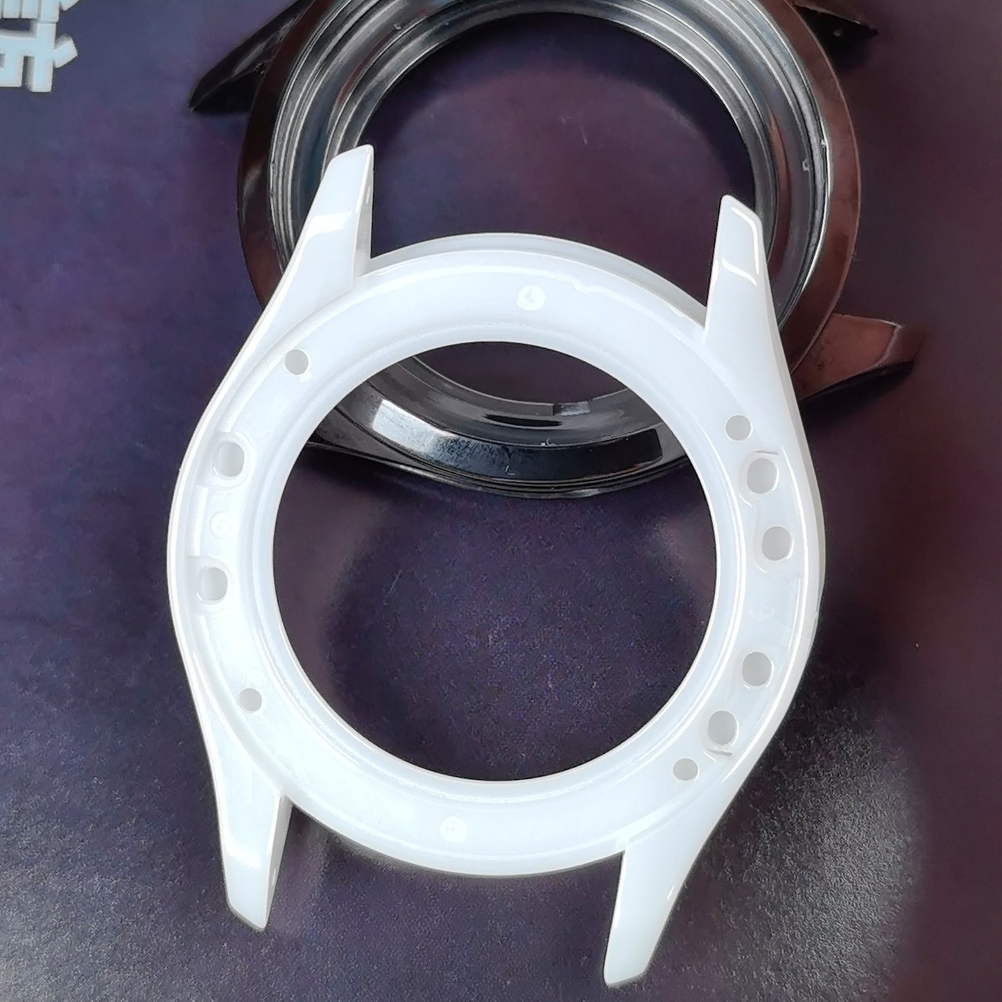 High-Tech Ceramic Watch Bezel Case Compatible for Rado HyperChrome Mechanical Movement 42mm Watch