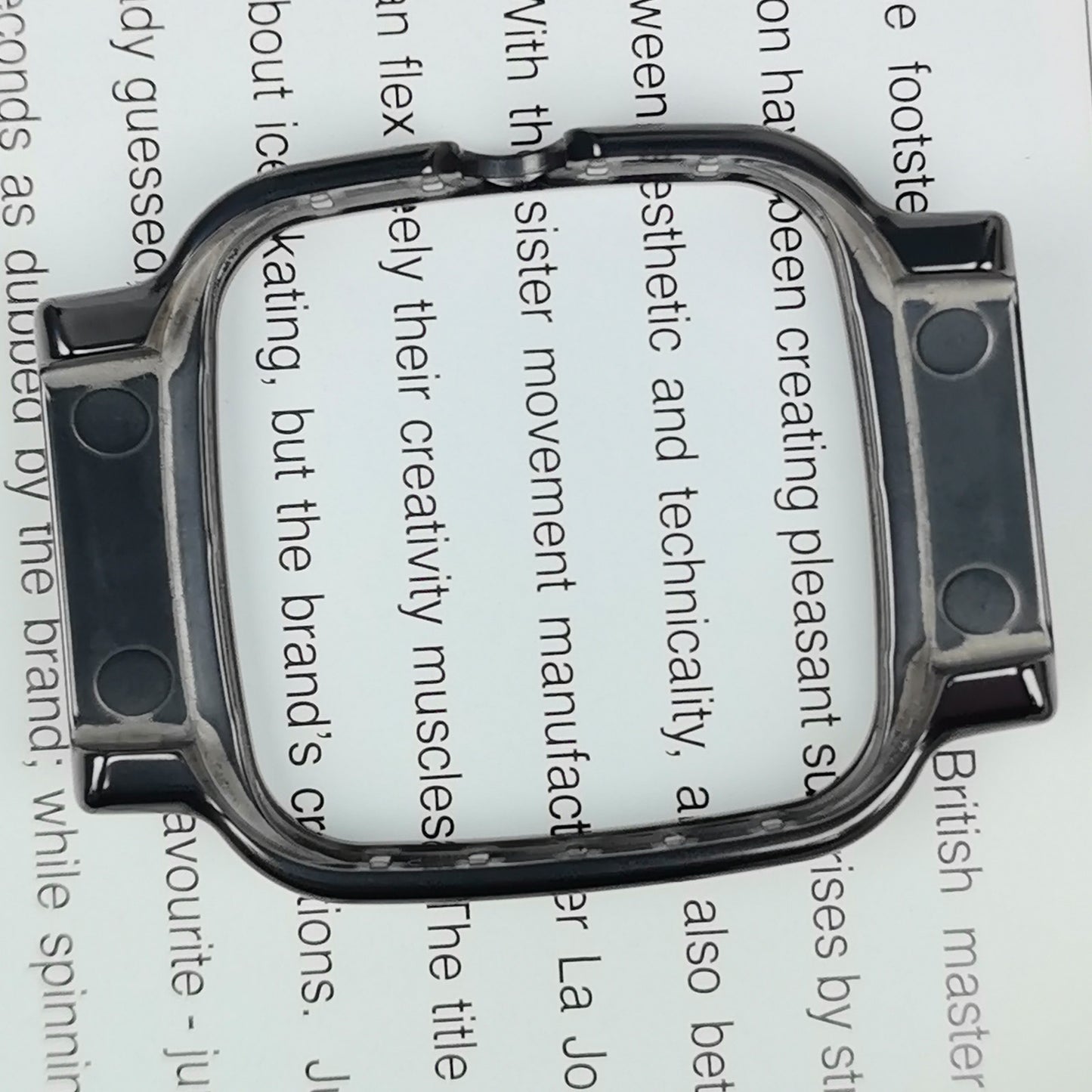 High-Tech Ceramic Watch Case Compatible for Rado R5.5 Mechanical Movement 37mm Watch