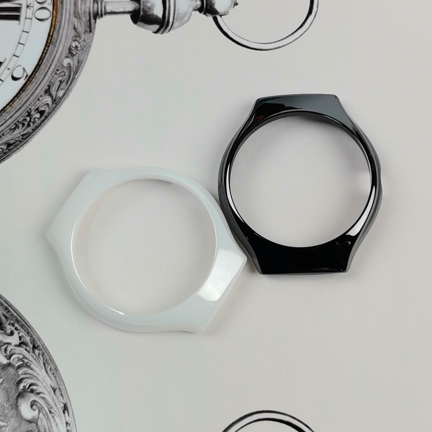 High-Tech Ceramic Watch Bezel Case  Compatible for Rado True Collection Quartz Movement 30mm Watch