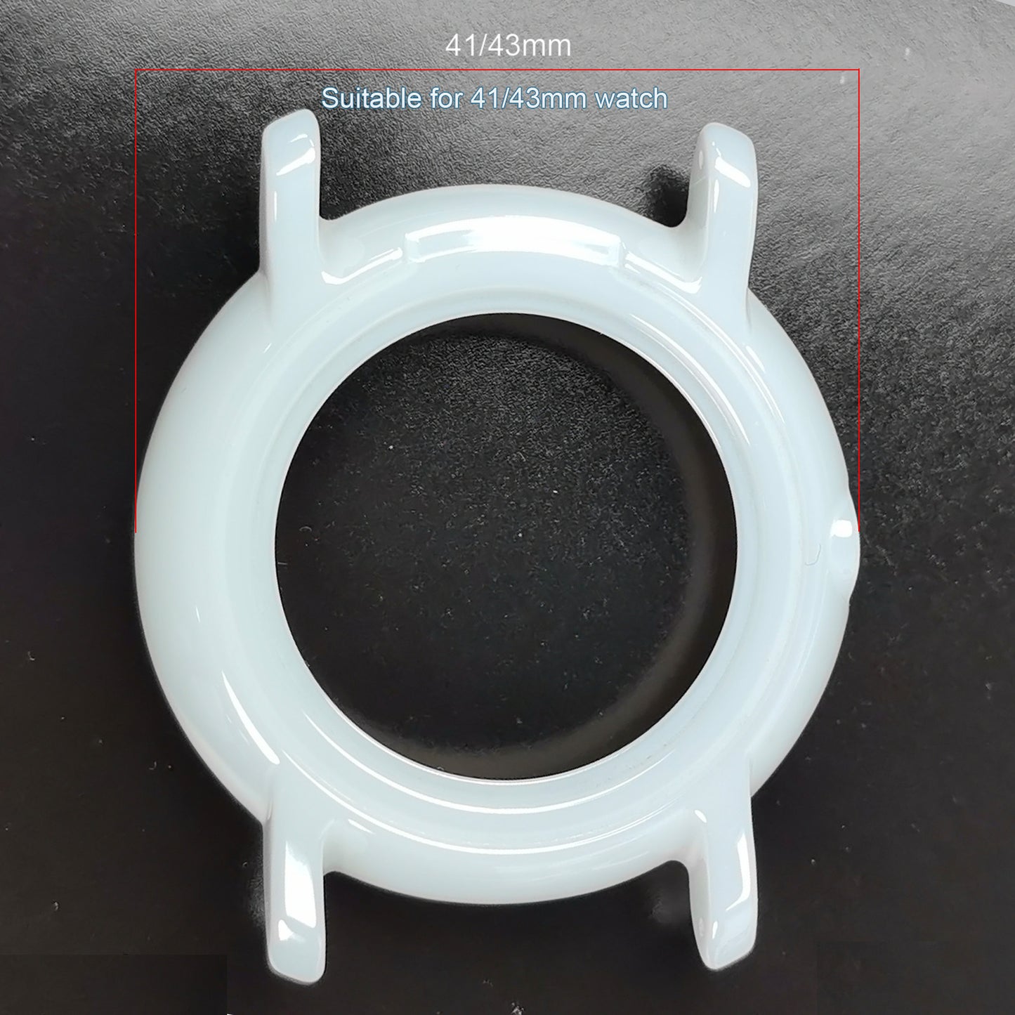 High-Tech Ceramic Watch Bezel Case  Compatible for Rado DiaMaster Mechanical Movement 43mm Watch