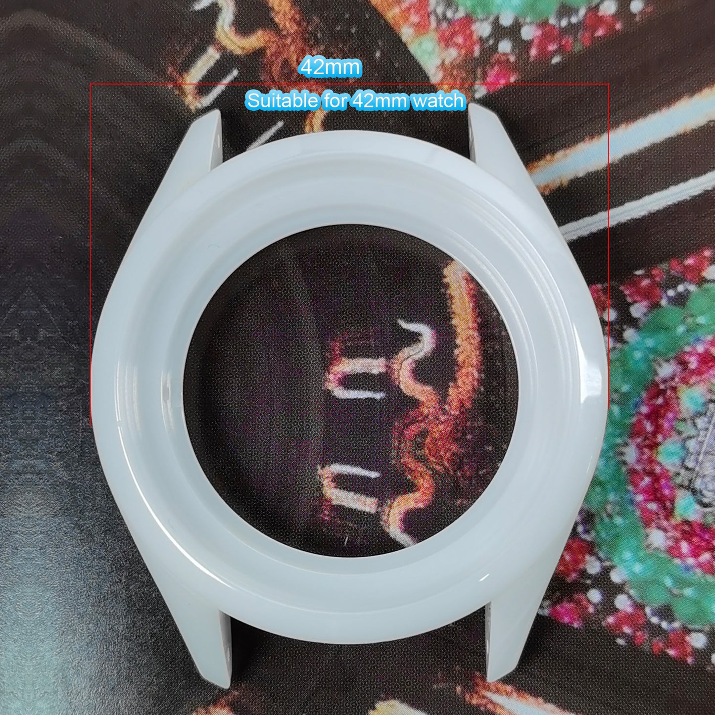 High-Tech Ceramic Watch Bezel Case Compatible for Rado HyperChrome Mechanical Movement 42mm Watch