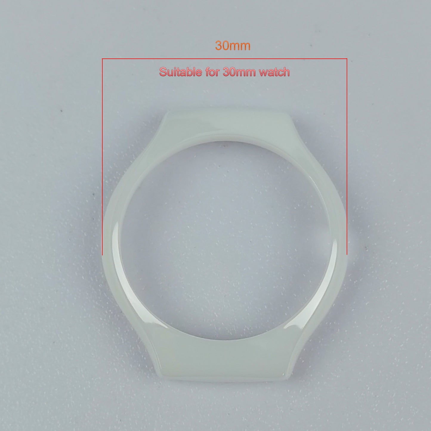 High-Tech Ceramic Watch Bezel Case  Compatible for Rado True Collection Quartz Movement 30mm Watch
